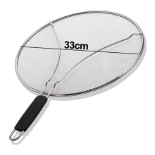 Kitchen Hero, Heavy Duty Grease Splatter Screen With Extra Fine Mesh, Protection From Burns For Cooking Adventures, Stainless Steel Mesh Strainer