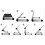 Page Clips Adjustable Holder, Elevated Reading With Multi-Angle Adjustment, Foldable Desktop Stand For Cookbooks, Textbooks, Tablets, And More, 5