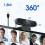Webcam 1080P, Webcam de compatibilidade universal com microfone com redução de ruído, Webcam USB HD plug and play para videoconferências. 5