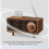 Vintage Ραδιόφωνο από Ξύλο Καρυδιάς, Ρετρό Ηχείο Bluetooth Κλασικά Φορητά Ασύρματα Ηχεία 3