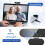 Webcam 1080P, Webcam de compatibilidade universal com microfone com redução de ruído, Webcam USB HD plug and play para videoconferências. 3