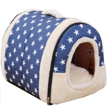 Robusto rifugio per animali domestici, cuccia pieghevole per cani con rifugio ad arco, casetta in peluche per cani e gatti di piccola e media taglia,