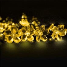 Solar-Powered Decorative String Lights for Gardens, Patio, Wedding Party, Waterproof 6.5m Length Battery Operated, Creative Design Multicolor Indoor