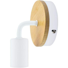 Lampa Balla Cumhachtach Maisiúil Adhmaid, Sconces Boho, Scáth Lampa Péinteáilte Galánta, Dearadh Tionsclaíoch Iarainn & Seanré, Oiriúnach don