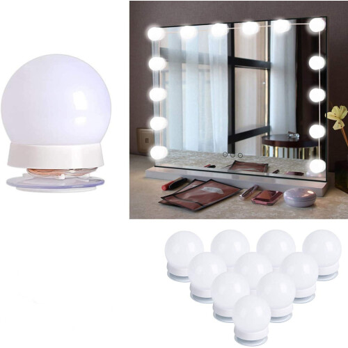 Color Lighting Modes, Smart Touch Screen Hollywood Vanity Mirror With Bluetooth Speaker, Adjustable Brightness Dimmable LED Bulbs, And Multipurpose
