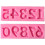 Φόρμα σιλικόνης Alphabet Number3d, Πολλαπλών χρήσεων καλούπια ψησίματος για εργαλεία 3