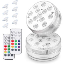 LED-Kürbislichter, bezaubernde, farbwechselnde, wasserdichte Badezimmerleuchten für Schwimmbad, Dusche und Badewanne (2 Stück), batteriebetrieben