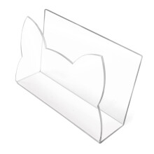 Cats Shape Acrylic Letter Holder Mail Rack Desktop Organizer for Envelopes and Files, Office Desk Storage Display Slot