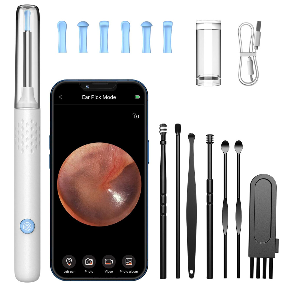 Lmechn Ear Wax Removal Kit, Earwax Remover Tool With Camera, Ear Wax