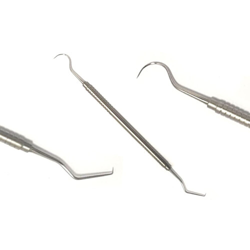 Hook Pick Double Ended Oral Hygiene Explorer Stainless Steel Teeth 1