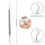 Hook Pick Double Ended Oral Hygiene Explorer Stainless Steel Teeth 5