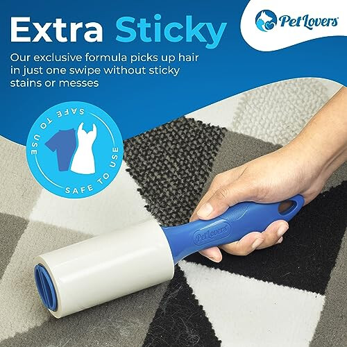 PetLovers Extra Sticky Lint Roller 8 Pack of Refills Only - No Handle 1
