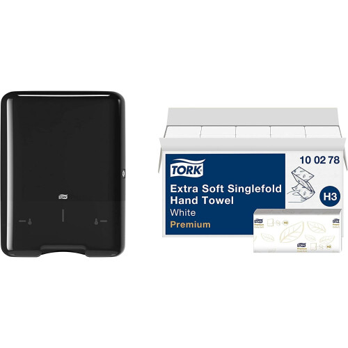 Tork Singlefold Hand Towel Dispenser + Refill Set - H3 - Singlefold