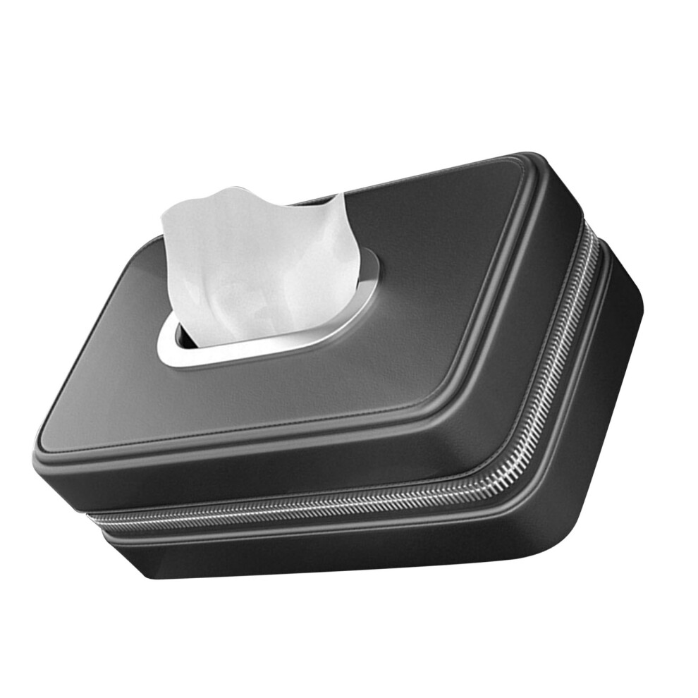 Auto Tissue Organizer For Vehicles Simple Design Napkin Holder Box Easy Install 9361368787127