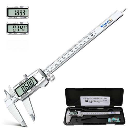 Kynup Digital Calipers, 200mm/8 Inch Electronic Calipers Measuring