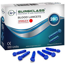 Surgiclass Blood Glucose lancets 28G for Diabetics Test Sterile Pack