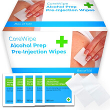 Core Medical 70% Isopropyl Alcohol Pads, Individually Sealed Wipes