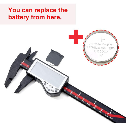 Digital Caliper 0-6" | Electronic Caliper with Auto-Off Feature | 1