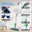 Spray Mops Microfiber Floor for Cleaning -MEXERRIS Wet Dust Mop with 5