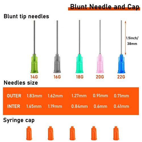5Pack 5ml Ink Filling Syringe Luer Lock Plastic Syringes with Cap 1