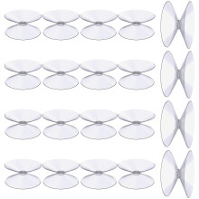 flintronic 20 PCS Double Sided Suction Cups, 30mm PVC Plastic Suckers