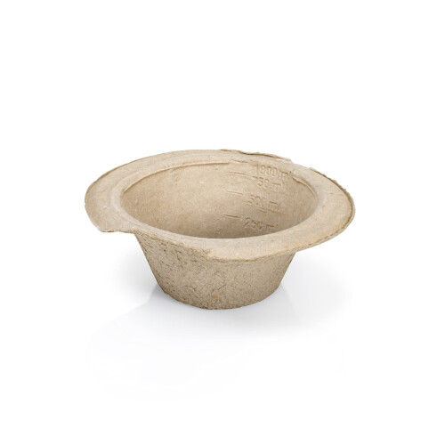 50 x Easy Care Solutions | Disposable Pulp Sick Bowls with Rim | quali 1