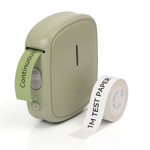 PRT Label Makers Machine with Tape Built-in Cutter Portable Bluetooth