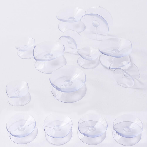 flintronic 20 PCS Double Sided Suction Cups, 30mm PVC Plastic Suckers 2