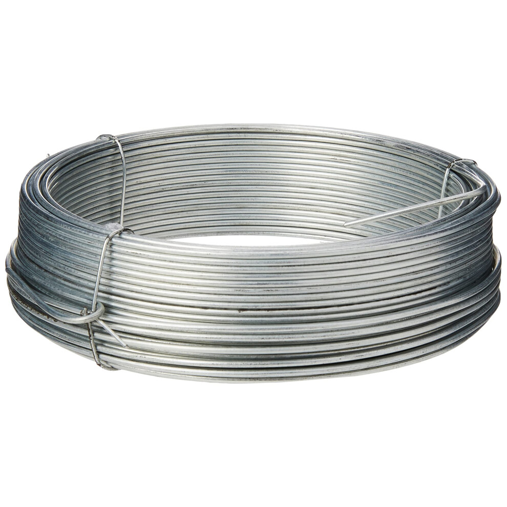 Merriway Bh00326 Galvanised Coated Garden Wire, (97.5Ft) 14 Gauge 82821739