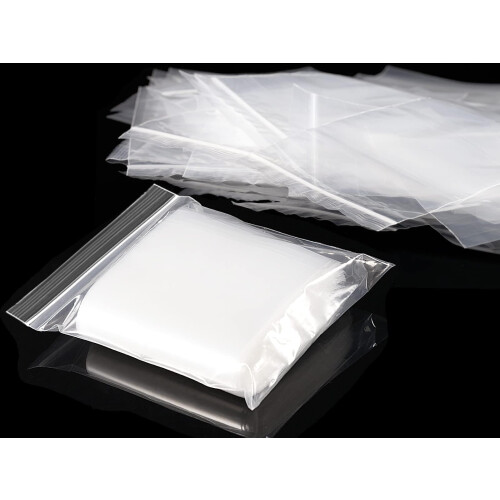 Sealable Grip Seal Plastic Bags - 100 Pcs, 19 * 13cm Medium Ziplock
