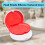 2 Pack Magnetic Orthodontic Dental Retainer Case Denture Box Case for 5
