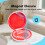 2 Pack Magnetic Orthodontic Dental Retainer Case Denture Box Case for 4