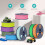SUNLU Bundle 10 Colors Matte PLA Filament 1.75mm, Matte PLA Filament 3