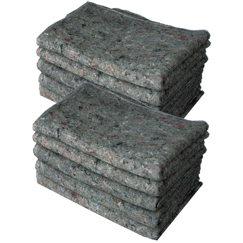 Triplast Pack Of 25 X Removal Blankets (150Cm X 200Cm) | Heavy Duty Wool Mix Fabric Blanket | Ideal For Furniture Protection, Transit Van Use, Moving 70239058