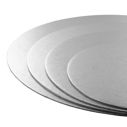Culpitt Cut Edge Round Cards, 4 Board Multipack, 6", 8", 10", 12", 2
