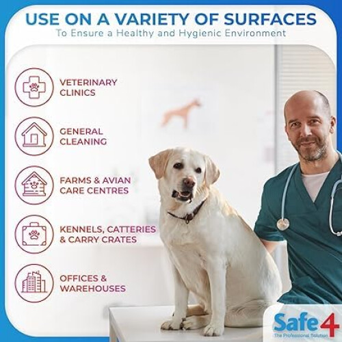 Safe4 Professional Surface Disinfectant Ready to Use - Enhanced | qual 1
