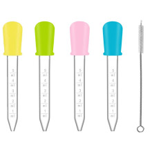 Liquid Droppers, 4 Pcs 5ml Silicone Liquid Droppers, Silicone and