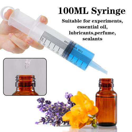 100ml Large Syringe Plastic, Pet Feeding Syringe Sterile Package for 1