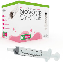 Novotip 5ml Syringe - Box of 100 | durable, practical design | quality