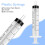 OFFCUP Plastic Syringes, 10pcs Syringe with Blunt Needle, 5ml Syringe 4