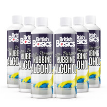 BritishBasics Purpose Rubbing Alcohol, Isopropyl, 6 Pack (500ml) | qua