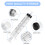 OFFCUP Plastic Syringes, 10pcs Syringe with Blunt Needle, 5ml Syringe 3