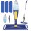 Spray Mops for Cleaning Floors, TRAV-ROUND Microfiber Flat Floor Mop 1