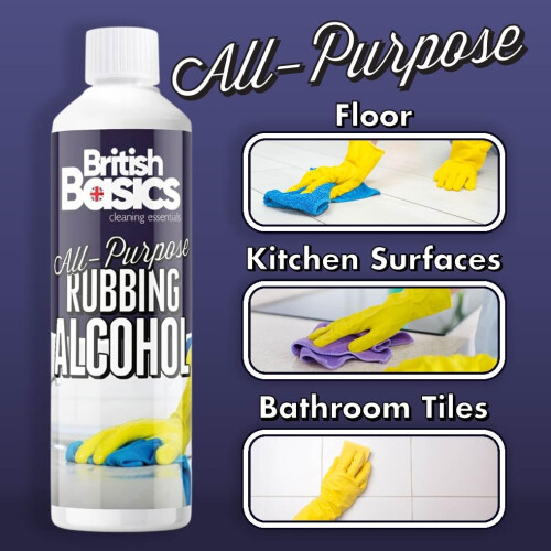 BritishBasics Purpose Rubbing Alcohol, Isopropyl, 6 Pack (500ml) | qua 1