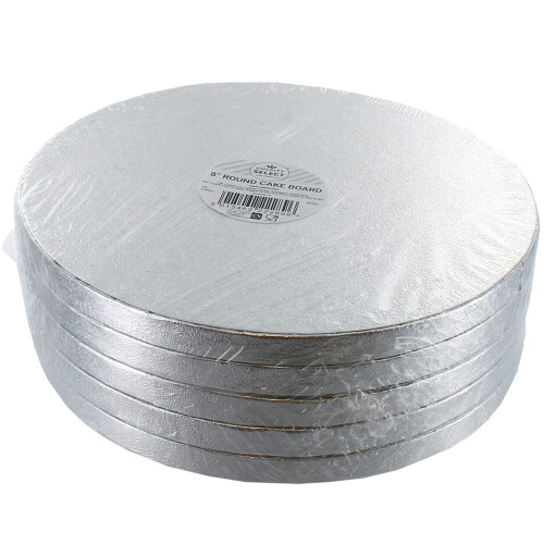 Culpitt Select 8" Cake Boards, Round, 12mm Thick Lightweight Cake 1
