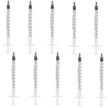 10Pcs 1Ml Plastic Syringes Measuring Syringe No Needle Syringe | quali