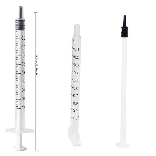 10Pcs 1Ml Plastic Syringes Measuring Syringe No Needle Syringe | quali 1
