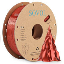 Sovol Silk PLA Filament 1.75mm for 3D Printer, Shiny 3D Printing | qua