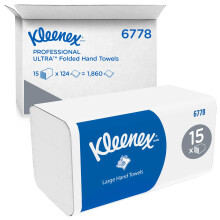 Kleenex Ultra Paper Towels V-Fold 2-Ply White Interfold Towels | quali