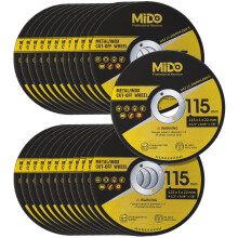 MIDO Professional Abrasive Cutting Discs 25 Packs 115 mm Ultra Thin 1